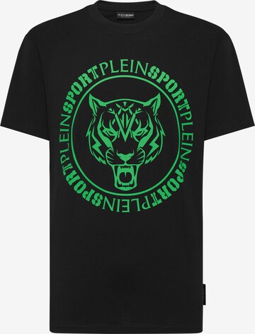 Maglietta 'Tiger' di Plein Sport in nero: frontale