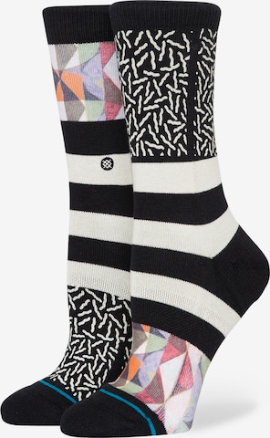 Stance Sockor 'WANDERINGS CREW' i svart: framsida