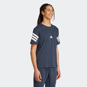 ADIDAS SPORTSWEAR Функционална тениска 'FI 3S' в синьо