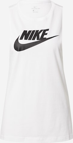 Nike Sportswear Τοπ σε λευκό: μπροστά