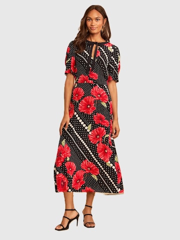 Robe love & roses en noir : devant
