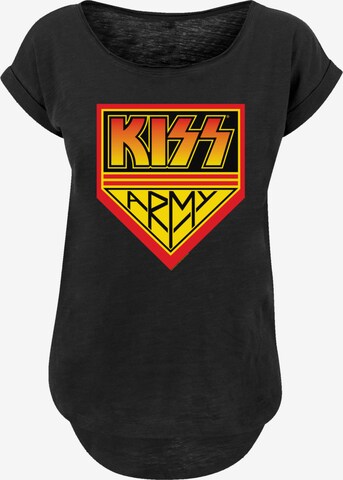 T-shirt 'Kiss' F4NT4STIC en noir : devant