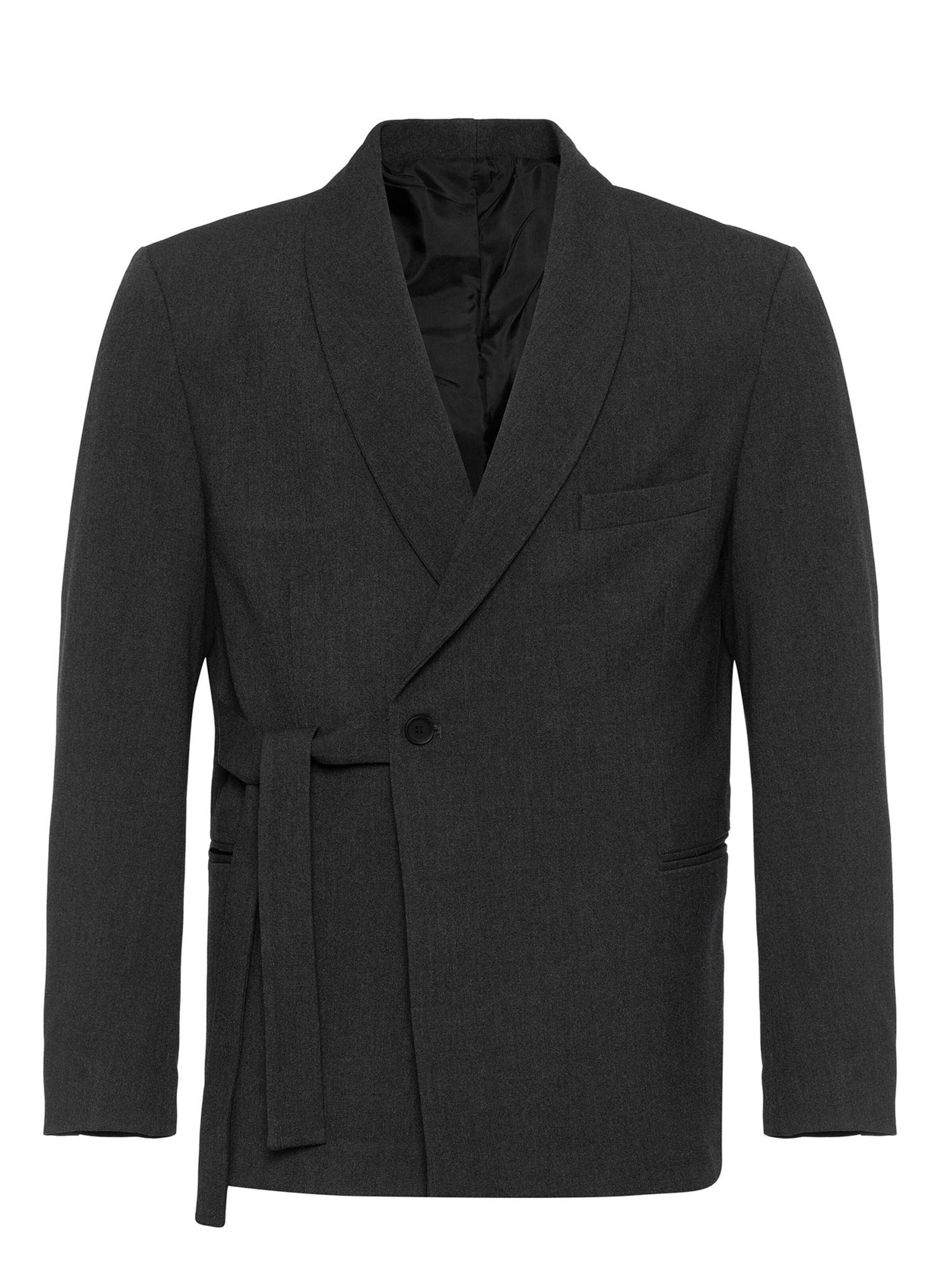 Antioch Regular fit Colbert in Grijs: voorkant