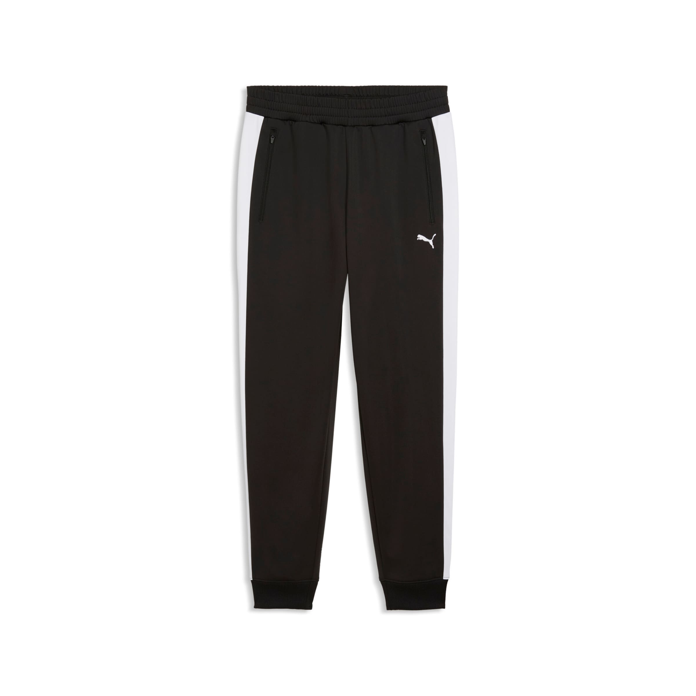 PUMA Tapered Workout Pants 'ESS T7' in Black: front