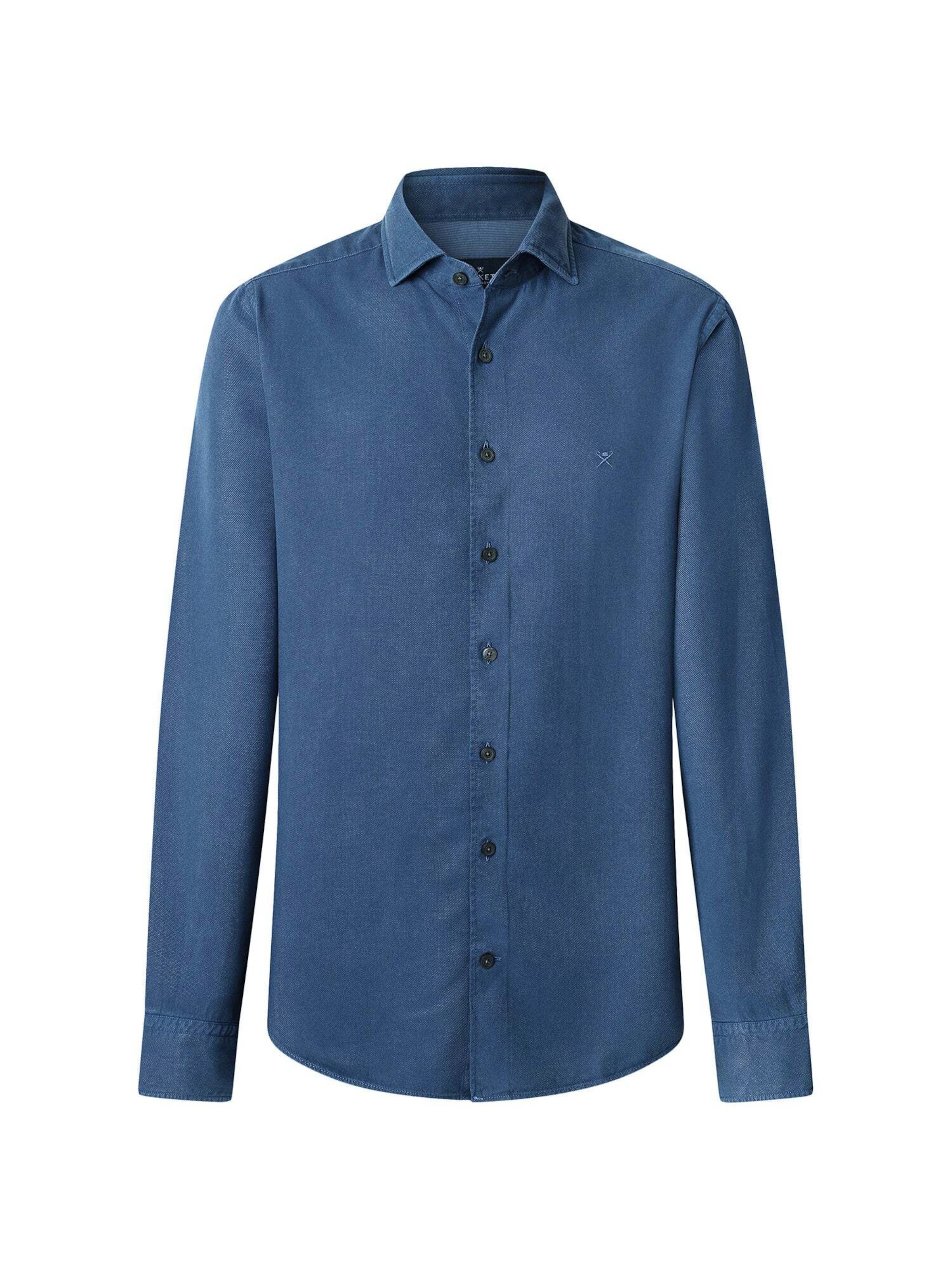Hackett London Regular Fit Hemd in Blau: Vorderseite
