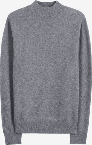 GOBI Cashmere Pullover 'Men's Timeless Mock Neck Cashmere Sweater' in Grau: Vorderseite