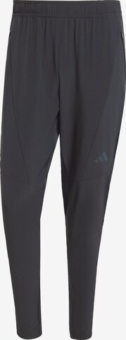 ADIDAS PERFORMANCE Slim fit Workout Pants 'Designed for Training' in Black: front
