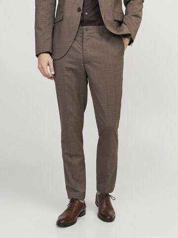 JACK & JONES Slimfit Pantalon in Bruin: voorkant