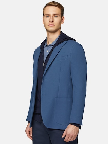 Coupe regular Veste de costume Boggi Milano en bleu : devant