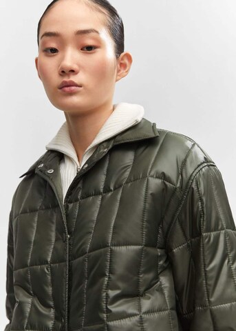 Manteau mi-saison 'hamster' MANGO en vert