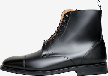 Henry Stevens Lace-Up Boots 'Winston CDB' in Black