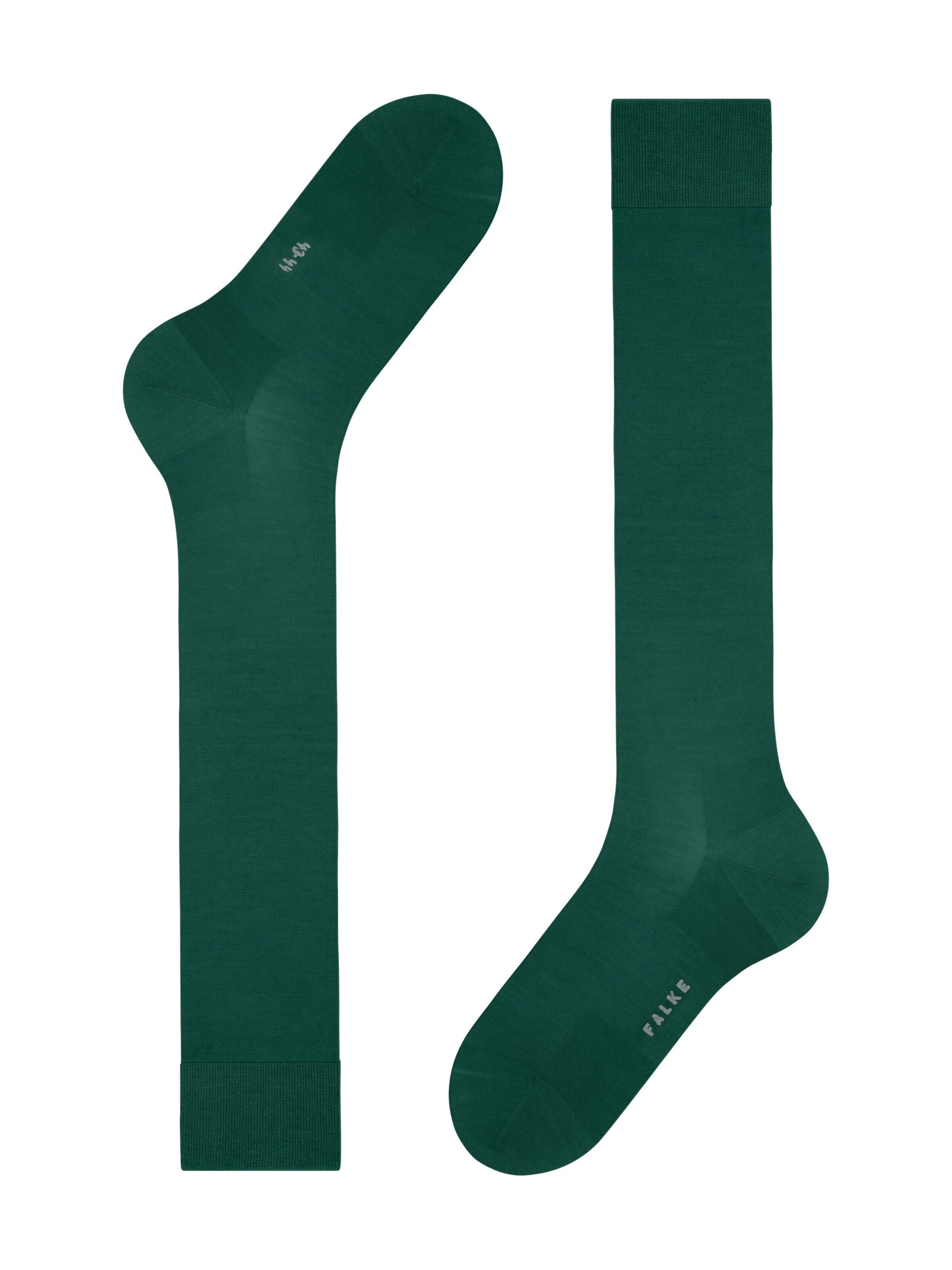 FALKE Knee High Socks 'ClimaWool' in Green