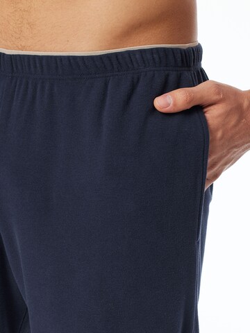 SCHIESSER - Pijama largo 'Selected Premium Warming' en azul