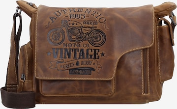 Messenger 'Cafe Racer ' GREENBURRY en marron : devant