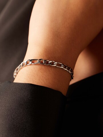Lucardi Armband 'Glitzerndes Basic' in Zilver: voorkant
