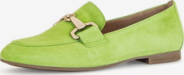 GABOR Classic Flats in Green: front