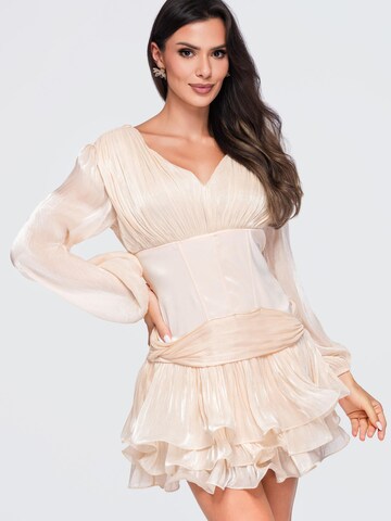 Ombre Kleid‌‌‌‌‌‌‌ in Beige