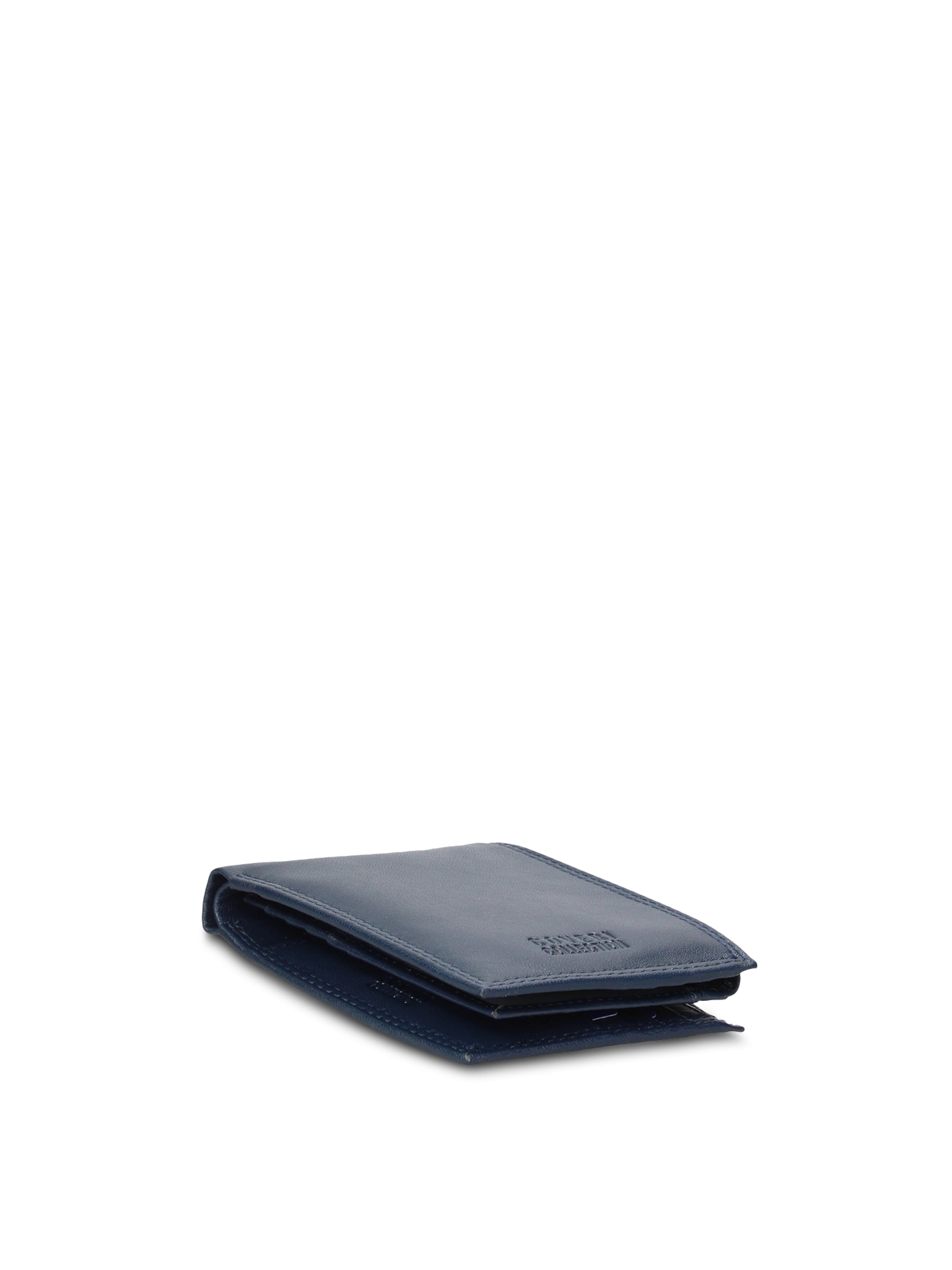 Portamonete 'Portafoglio uomo vera pelle Coveri - Minimalista sfoderato' di Coveri Collection in blu