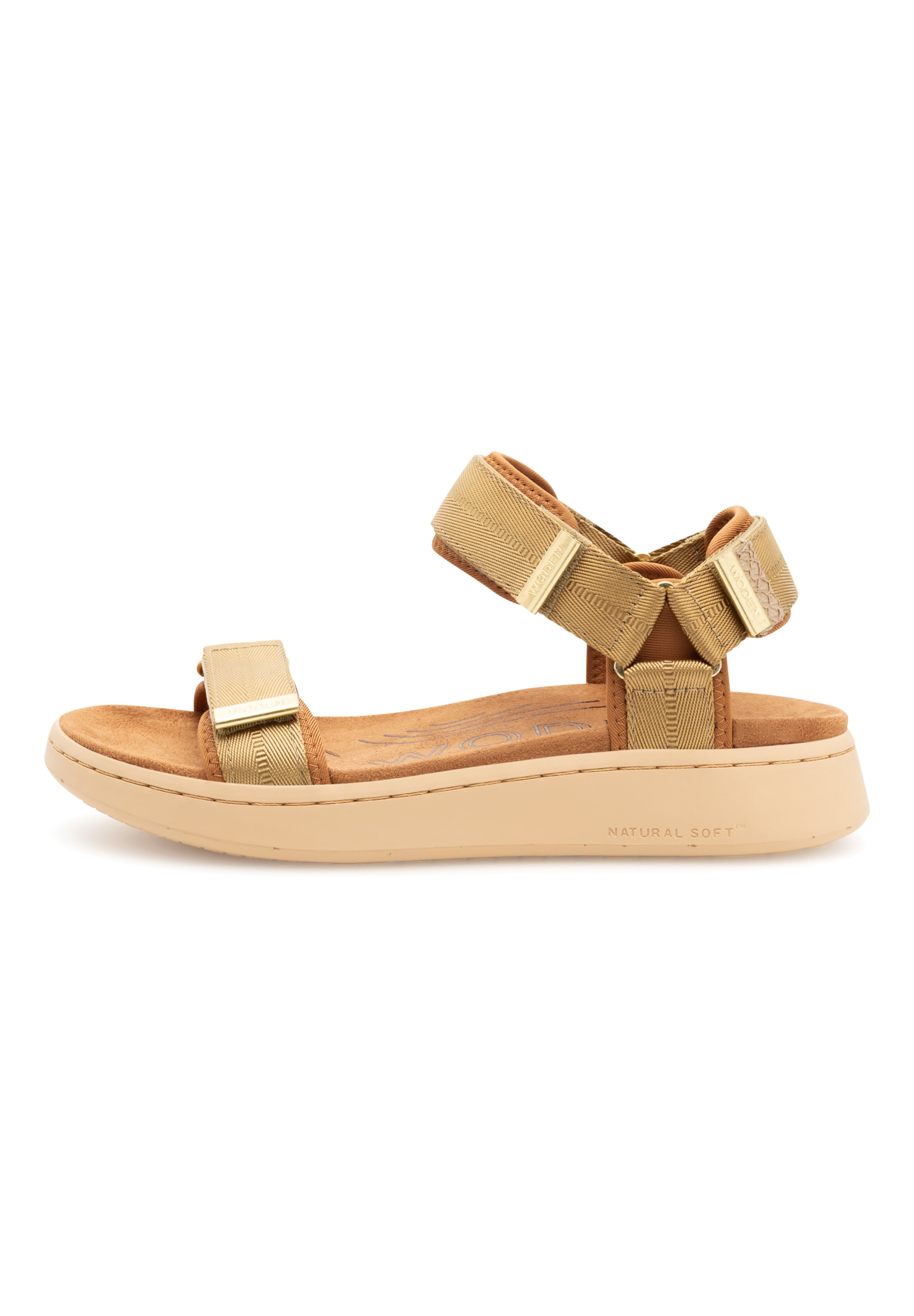 WODEN Sandaler 'Line' i grøn: forside