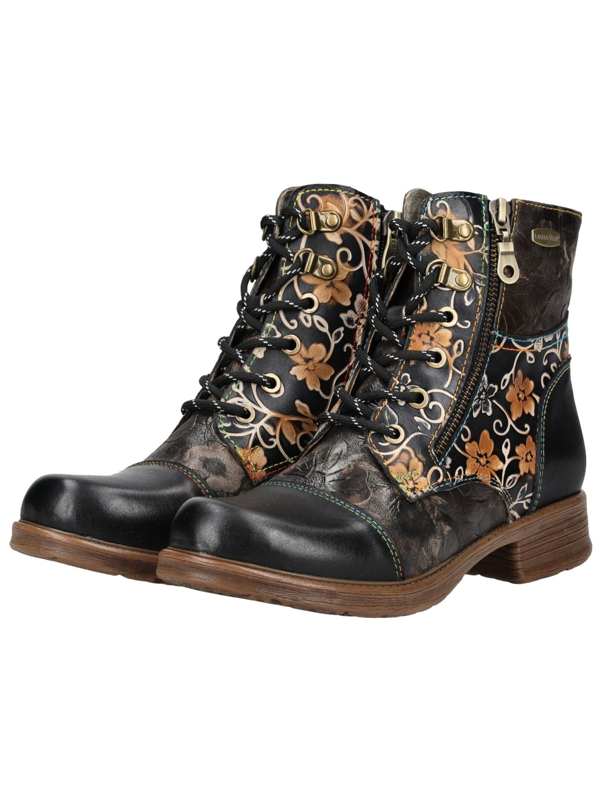 Laura Vita Veterlaarsjes in Zwart