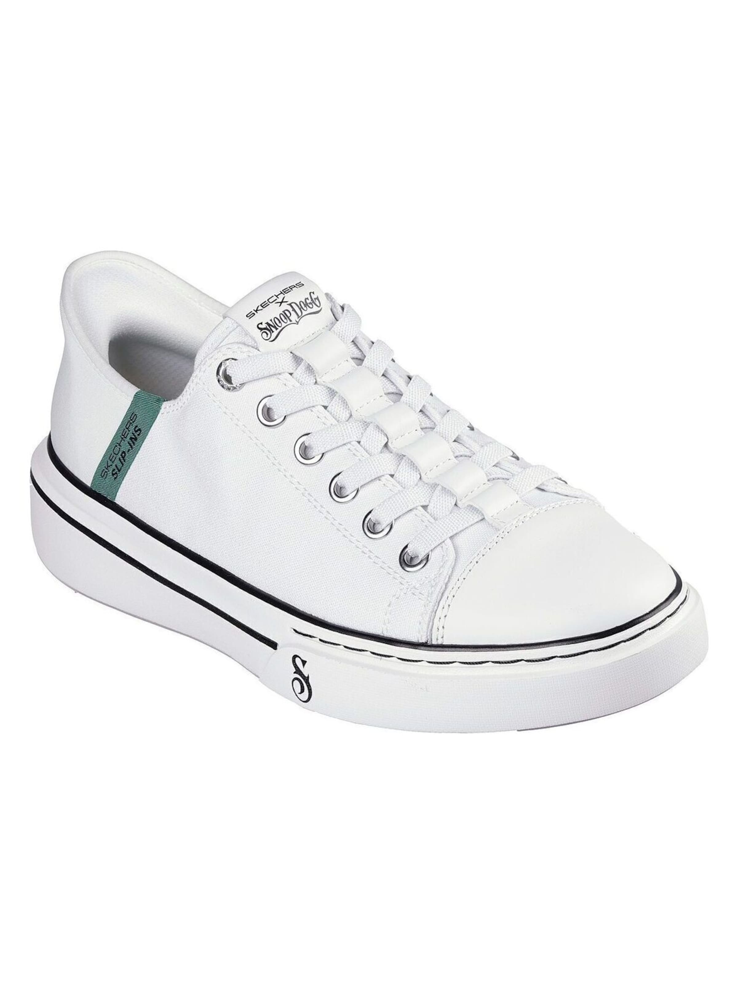 SKECHERS Platform trainers 'Skechers Snoop One-low Dogg C' in White: front