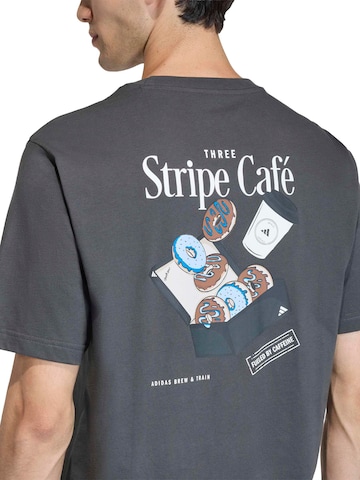 ADIDAS SPORTSWEAR Funkcionalna majica 'DONUT' | siva barva