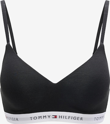 Sutien de la Tommy Hilfiger Underwear pe negru: față