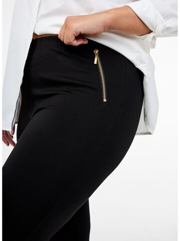 Zizzi Skinny Legginsy 'Cawinola' w kolorze czarny