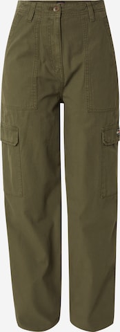 Tommy JeansLoosefit Cargo hlače 'HARPER' - zelena boja: prednji dio