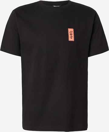 melns Kaotiko T-Krekls 'MOUNT FUJI': no priekšpuses