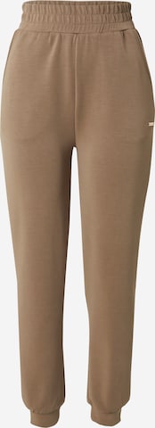 Athlecia Regular Workout Pants 'Paris' in Brown: front