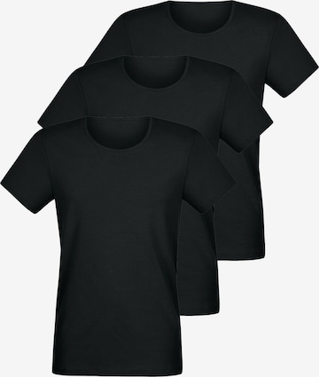 Lisca Undershirt 'Odysseus' in Black: front