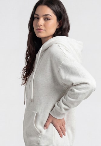 MYMO - Sudadera con cremallera en blanco