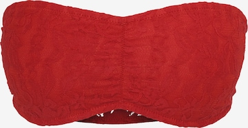 Urban Classics Bandeau BH in Rood: voorkant