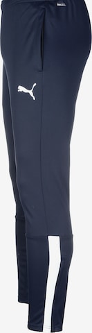 Tapered Pantaloni sportivi 'TeamLiga' di PUMA in blu