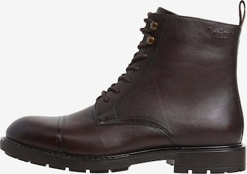 Pepe Jeans Lace-up boots 'Hunters Land' in Brown: front