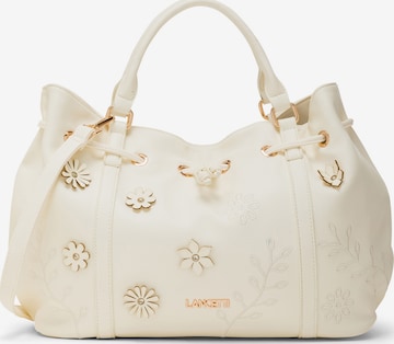 Borsa a mano 'Gisli 1' di Lancetti in bianco: frontale