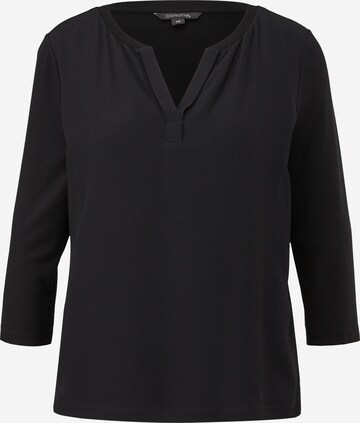 COMMA - Blusa en negro: frente