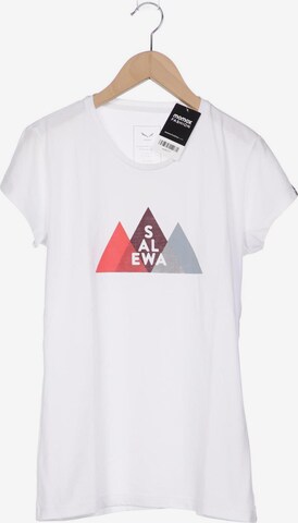 SALEWA T-Shirt L in Weiß: predná strana