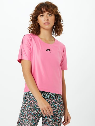 T-shirt fonctionnel 'Air' NIKE en rose : devant