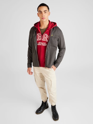 AÉROPOSTALE Sweatjacke 'ATHLETIC' in Rot