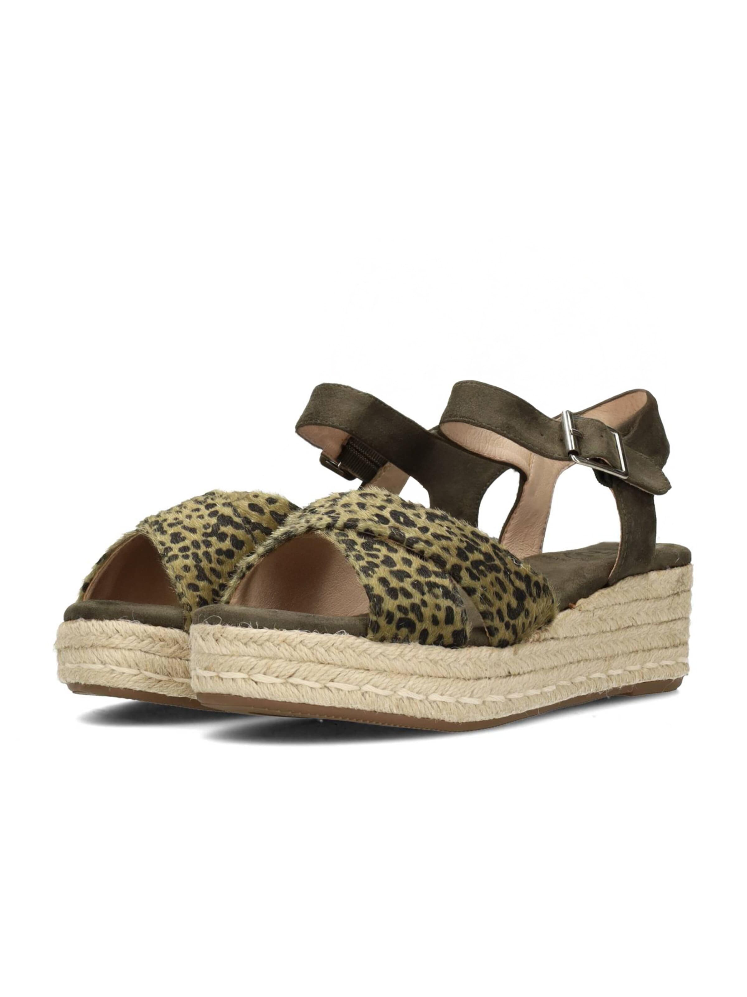 Poelman Sandalen met riem in Beige