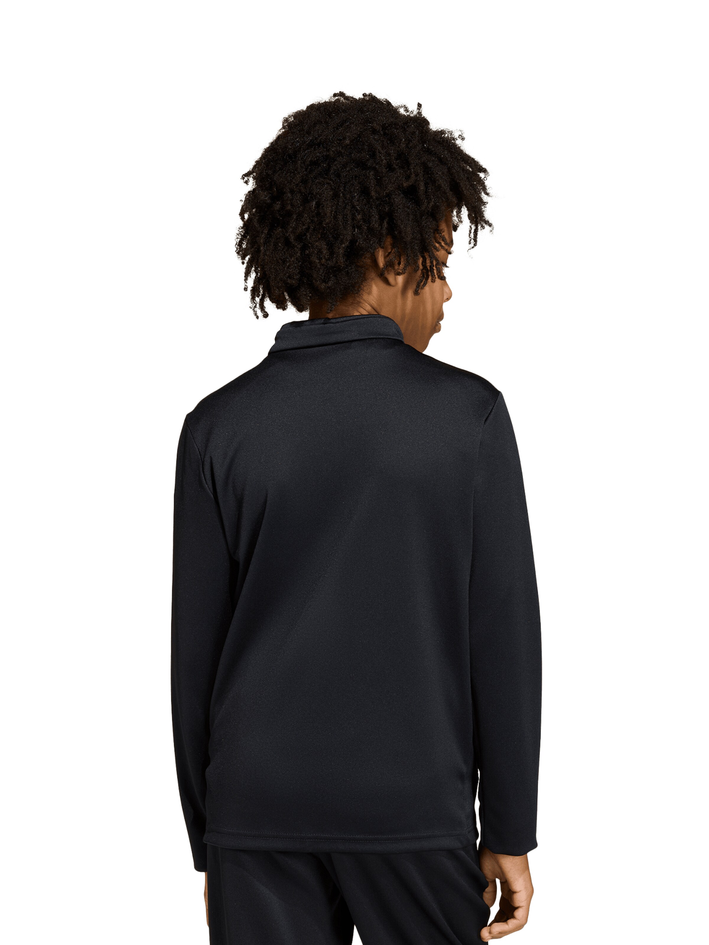 ADIDAS PERFORMANCE Athletic Zip-Up Hoodie in Black