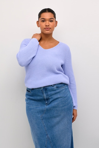 KAFFE CURVE Sweater in Blue