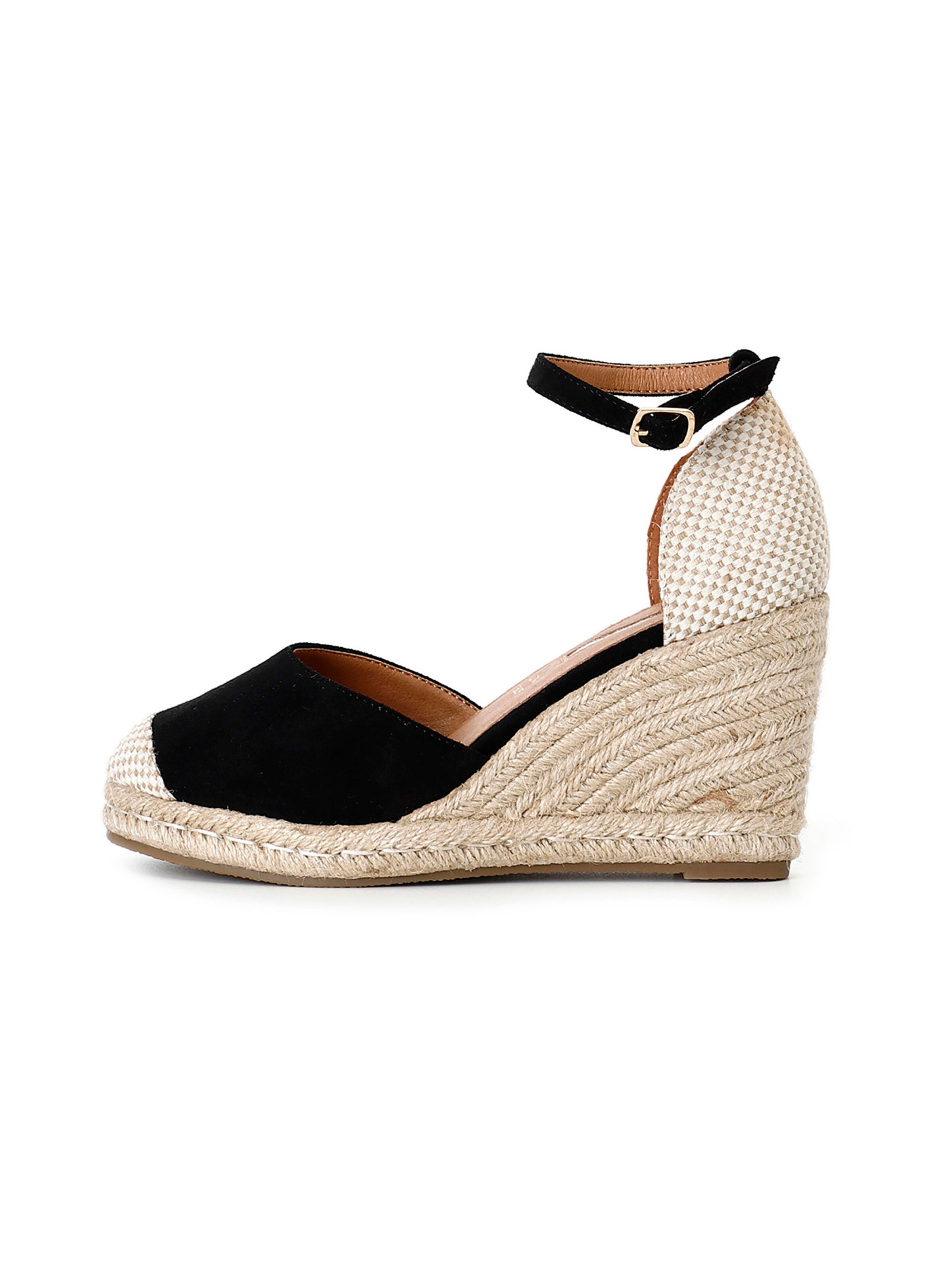 Sandalo di CAFè NOIR in nero: frontale