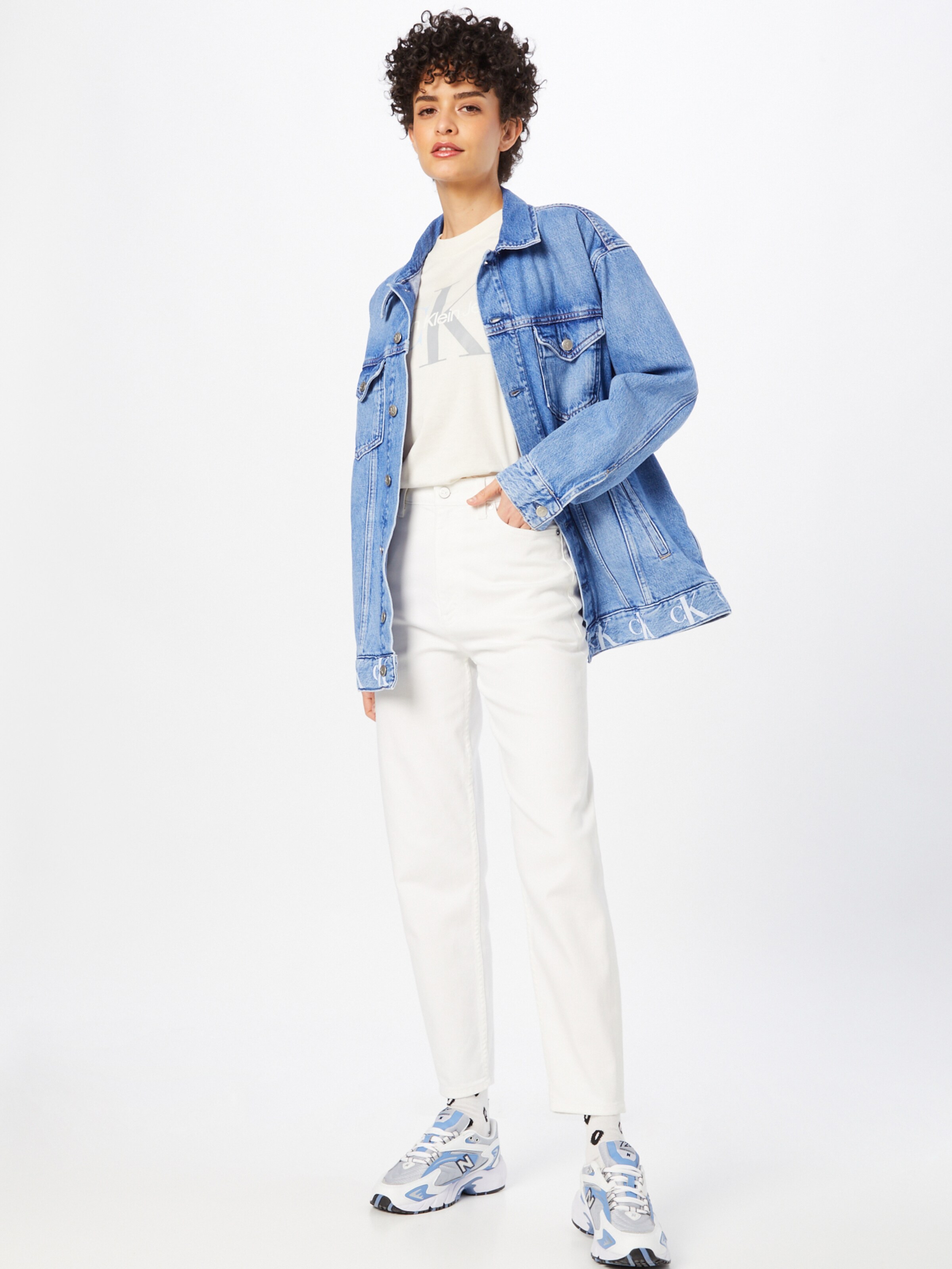 Frauen Jacken Calvin Klein Jeans Jacke in Blau - PF49736
