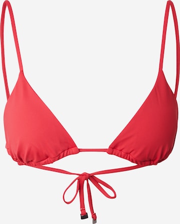 Triangle Hauts de bikini Calvin Klein Swimwear en rouge : devant