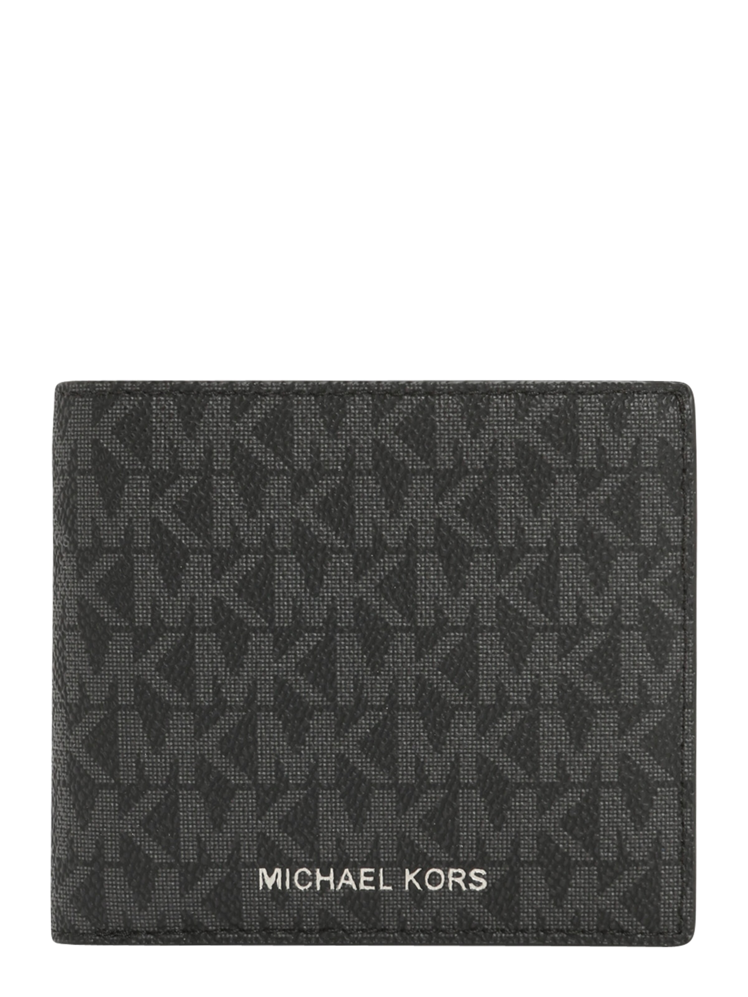 Portamonete di Michael Kors in nero: frontale