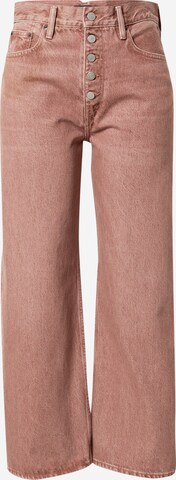 Polo Ralph Lauren Wide leg Τζιν σε ροζ: μπροστά