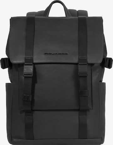 Piquadro Backpack 'David' in Black: front